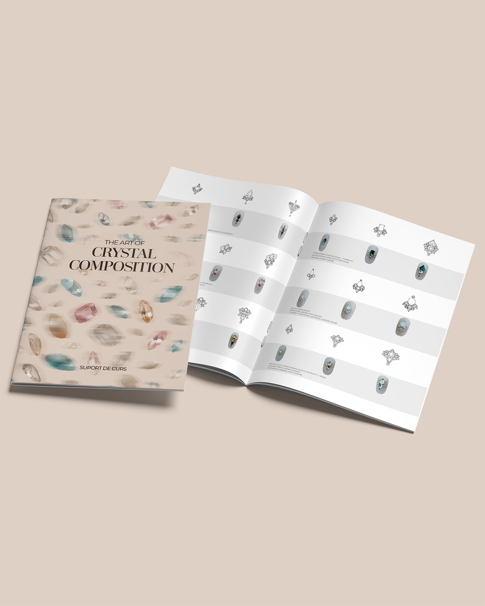 Notizbuch für den Kurs „Die Kunst der Kristallkomposition“